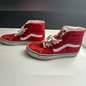 Size 6 Red High Top Vans